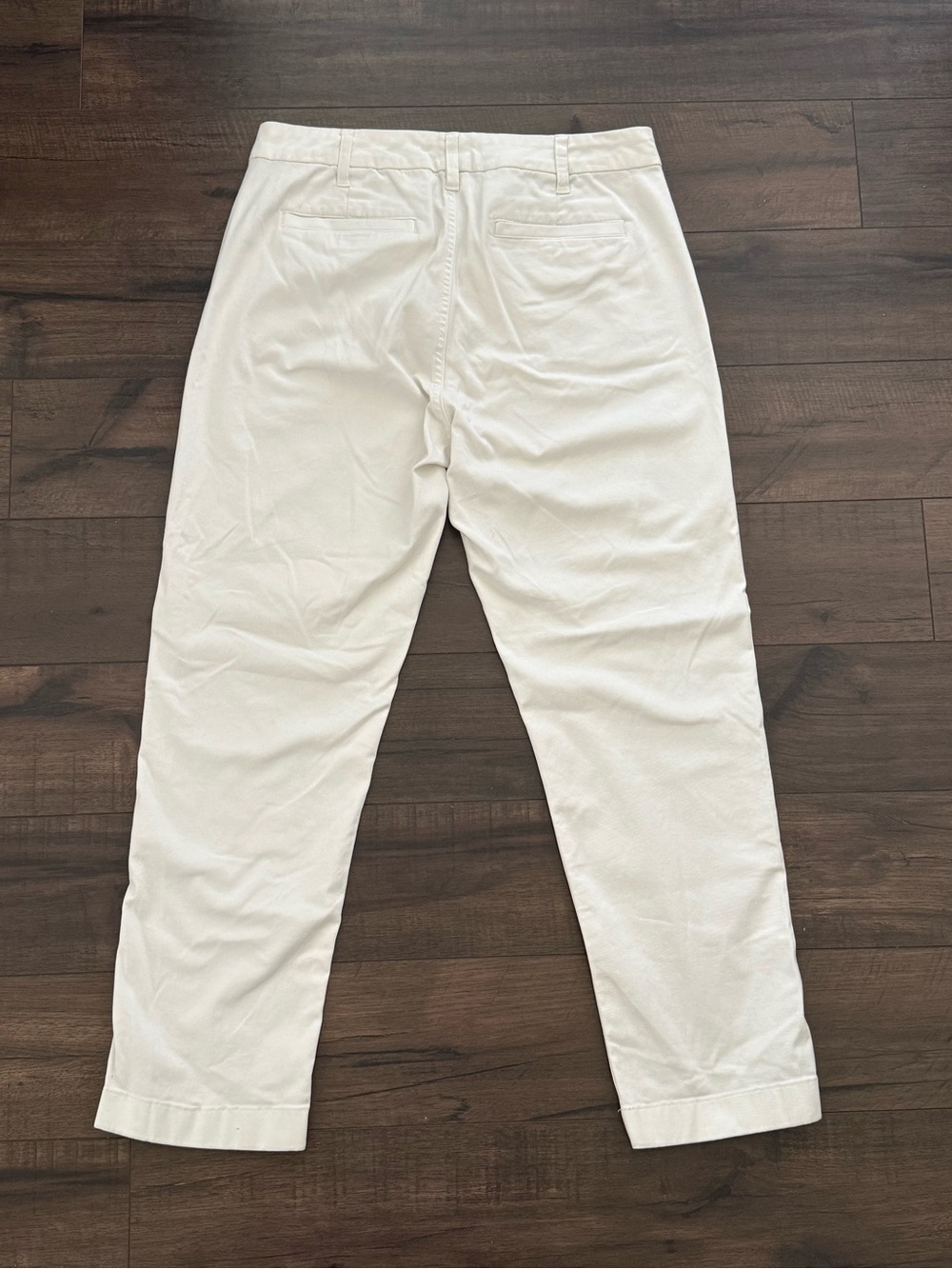 J. Crew High Rise Girlfriend Chino Pants White Size 8 - Picture 2 of 10